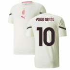 2021-2022 AC Milan Pre-Match Jersey (Afterglow) (Your Name)