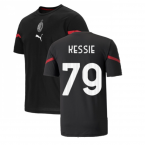 2021-2022 AC Milan Pre-Match Jersey (Black) (KESSIE 79)