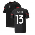 2021-2022 AC Milan Pre-Match Jersey (Black) (NESTA 13)