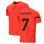 2021-2022 AC Milan Pre-Match Jersey (Red) (SHEVCHENKO 7)