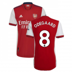 2021-2022 Arsenal Authentic Home Shirt (ODEGAARD 8)