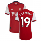 2021-2022 Arsenal Authentic Home Shirt (S CAZORLA 19)