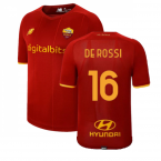 2021-2022 AS Roma Home Shirt (DE ROSSI 16)