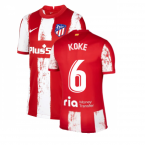 2021-2022 Atletico Madrid Home Shirt (Kids) (KOKE 6)