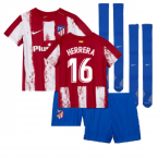 2021-2022 Atletico Madrid Little Boys Home Shirt (H HERRERA 16)
