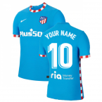 2021-2022 Atletico Madrid Vapor 3rd Shirt (Your Name)