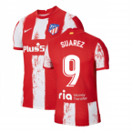 2021-2022 Atletico Madrid Vapor Home Shirt (SUAREZ 9)