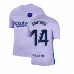 2021-2022 Barcelona Away Shirt (COUTINHO 14)