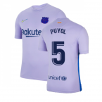 2021-2022 Barcelona Away Shirt (Kids) (PUYOL 5)