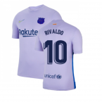 2021-2022 Barcelona Away Shirt (RIVALDO 10)