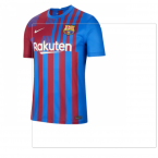 2021-2022 Barcelona Home Shirt (F DE JONG 21)