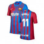 2021-2022 Barcelona Home Shirt (Kids) (O DEMBELE 7)