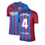 2021-2022 Barcelona Home Shirt (KOEMAN 4)