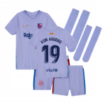 2021-2022 Barcelona Infants Away Kit (KUN AGUERO 19)