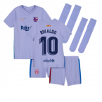 2021-2022 Barcelona Infants Away Kit (RIVALDO 10)