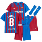 2021-2022 Barcelona Infants Home Kit (A.INIESTA 8)