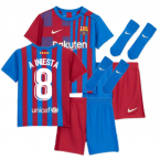 2021-2022 Barcelona Infants Home Kit (A INIESTA 8)