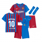 2021-2022 Barcelona Infants Home Kit (RIVALDO 10)