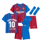 2021-2022 Barcelona Infants Home Kit (RONALDINHO 10)