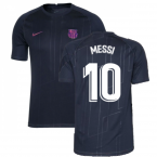 2021-2022 Barcelona Pre-Match Training Shirt (Obsidian) - Kids (MESSI 10)