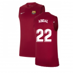 2021-2022 Barcelona Sleeveless Top (Red) (ABIDAL 22)