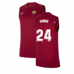 2021-2022 Barcelona Sleeveless Top (Red) (JUNIOR 24)