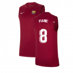 2021-2022 Barcelona Sleeveless Top (Red) (PJANIC 8)