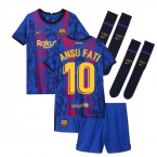 2021-2022 Barcelona Third Mini Kit (ANSU FATI 10)