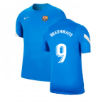 2021-2022 Barcelona Training Shirt (Blue) (BRAITHWAITE 12)