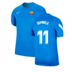 2021-2022 Barcelona Training Shirt (Blue) (O DEMBELE 7)