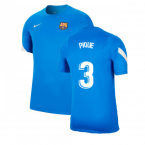 2021-2022 Barcelona Training Shirt (Blue) (PIQUE 3)