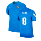 2021-2022 Barcelona Training Shirt (Blue) (PJANIC 8)