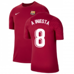 2021-2022 Barcelona Training Shirt (Noble Red) (A.INIESTA 8)