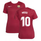 2021-2022 Barcelona Training Shirt (Noble Red) - Womens (MESSI 10)
