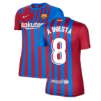 2021-2022 Barcelona Womens Home Shirt (A INIESTA 8)