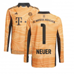2021-2022 Bayern Munich Home Goalkeeper Shirt (Orange) (NEUER 1)