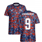 2021-2022 Bayern Munich Pre-Match Jersey (Dark Marine) - Kids (LEWANDOWSKI 9)