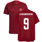 2021-2022 Bayern Munich Training Shirt (Red) (LEWANDOWSKI 9)