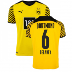 2021-2022 Borussia Dortmund Authentic Home Shirt (DELANEY 6)