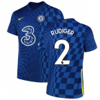 2021-2022 Chelsea Home Shirt (Kids) (RUDIGER 2)