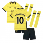2021-2022 Chelsea Little Boys Away Mini Kit (Your Name)