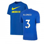 2021-2022 Chelsea Swoosh Club Tee (Blue) (ALONSO 3)