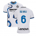 2021-2022 Inter Milan Away Shirt (DE VRIJ 6)