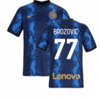2021-2022 Inter Milan Home Shirt (Kids) (BROZOVIC 77)