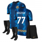 2021-2022 Inter Milan Little Boys Home Kit (BROZOVIC 77)