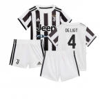 2021-2022 Juventus Home Baby Kit (DE LIGT 4)
