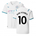 2021-2022 Man City Away Shirt (Kids) (KUN AGUERO 10)