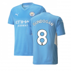 2021-2022 Man City Home Shirt (GUNDOGAN 8)