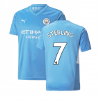 2021-2022 Man City Home Shirt (Kids) (STERLING 7)