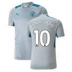 2021-2022 Man City PRO Training Jersey (Quarry) (KUN AGUERO 10)
